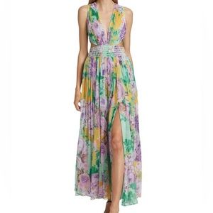 Rococo Sand Pastel Floral Maxi Dress
